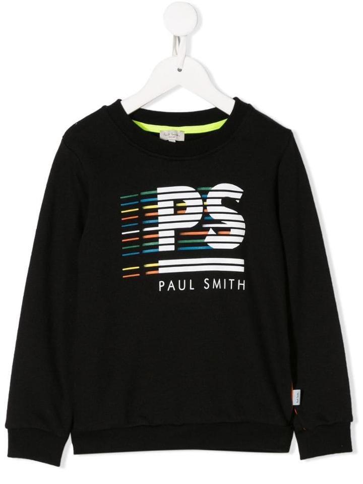 Paul Smith Junior Logo Print Sweatshirt - Black