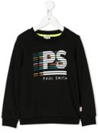 Paul Smith Junior Logo Print Sweatshirt - Black