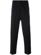 Plac Drop-crotch Cropped Trousers, Men's, Size: Medium, Black, Polyester/polyurethane/rayon