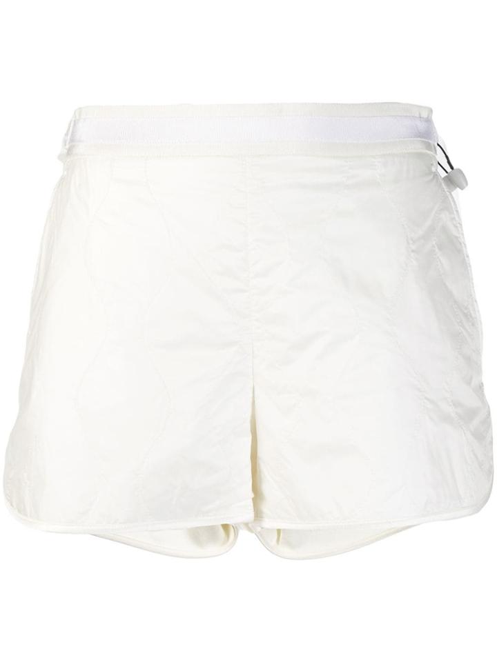 Moncler High-waisted Shorts - White