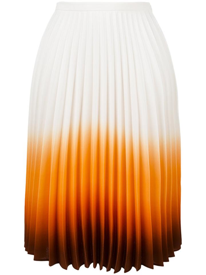 J.w.anderson Pleated Midi Skirt, Women's, Size: 10, White, Viscose