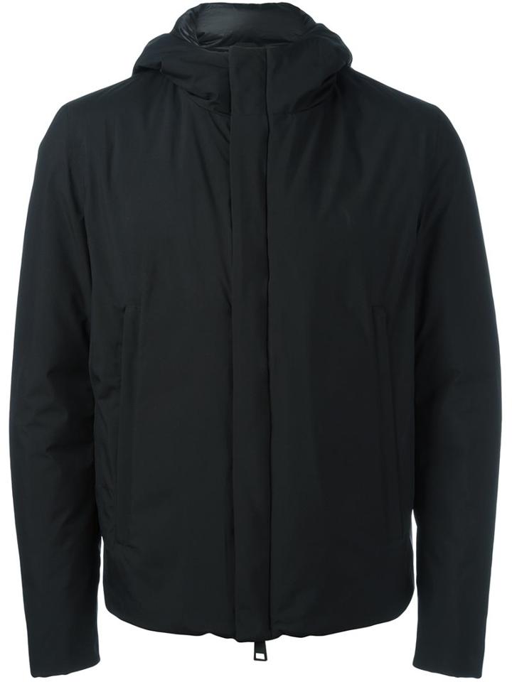 Herno Hooded Jacket, Men's, Size: 52, Black, Polyester/polyamide/feather Down
