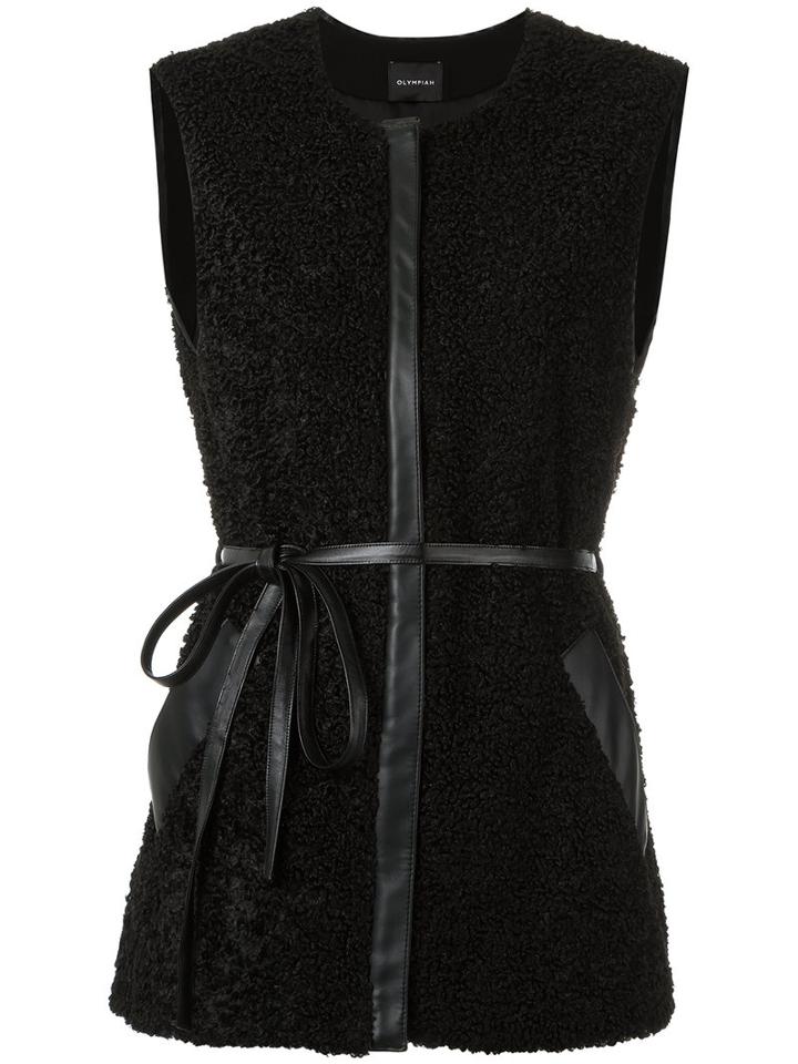 Olympiah - Fur Gilet - Women - Polyester - M, Black, Polyester