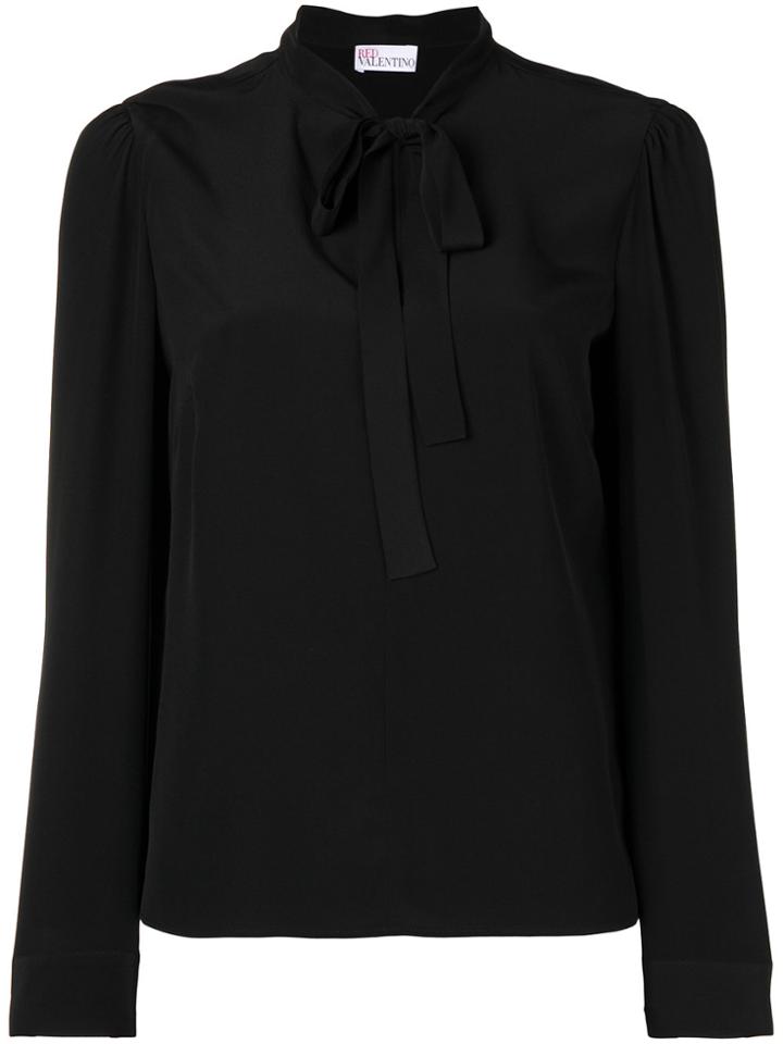Red Valentino Pussy Bow Blouse - Black