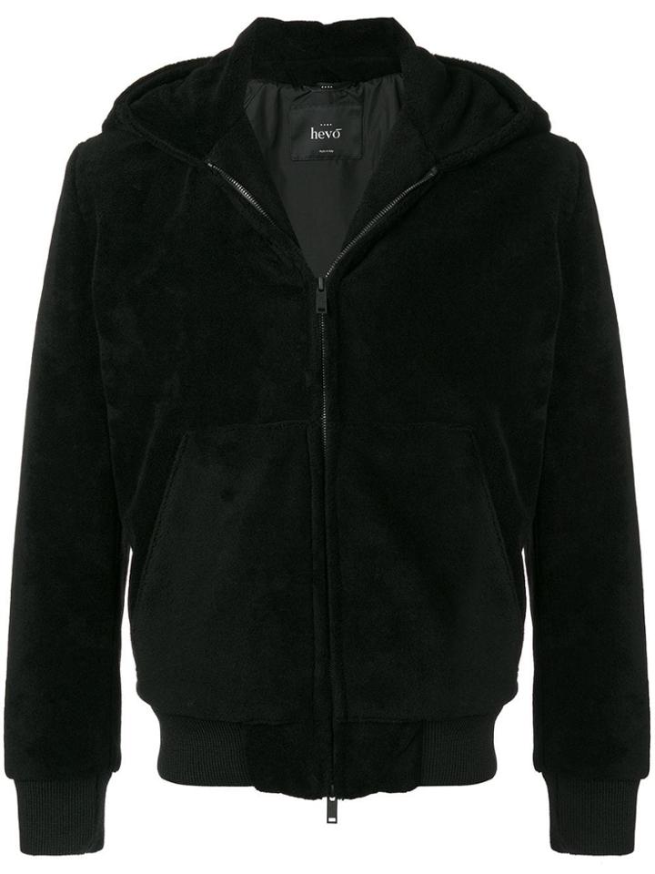 Hevo Zipped Hoodie - Black