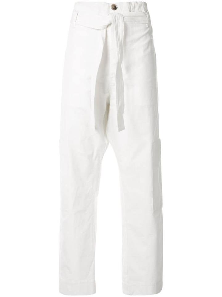 Bassike Canvas Slouchy Trousers - White
