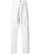Bassike Canvas Slouchy Trousers - White