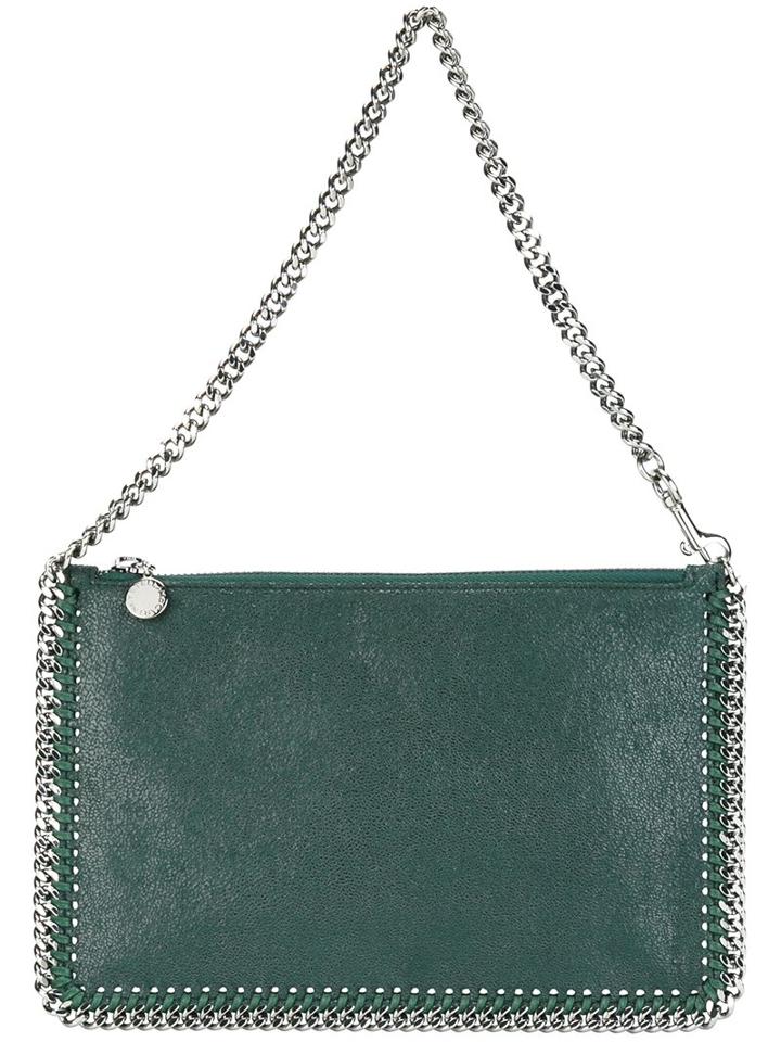 Stella Mccartney 'falabella' Clutch, Women's, Green