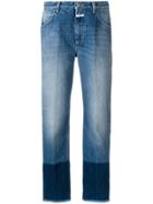 Closed Contrast Cuff Cropped Jeans - Blue