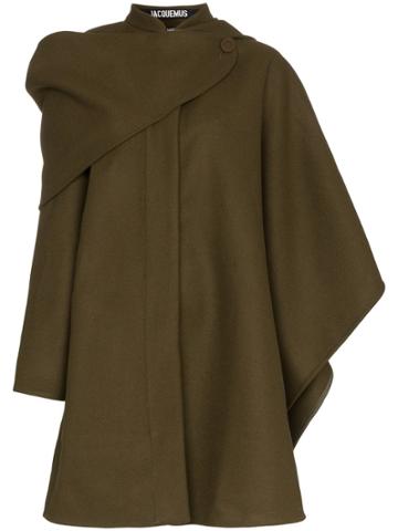 Jacquemus Jacq Ls Short Coat W Acape Dtl - Green