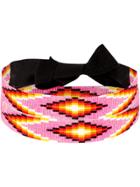 Jessie Western Navajo Choker - Pink & Purple