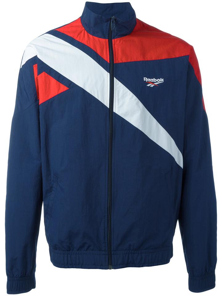 Reebok - Track Jacket - Men - Cotton/polyamide/polyester - L, Blue, Cotton/polyamide/polyester