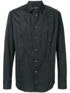 Tom Rebl Reconstructed Bib Shirt - Black