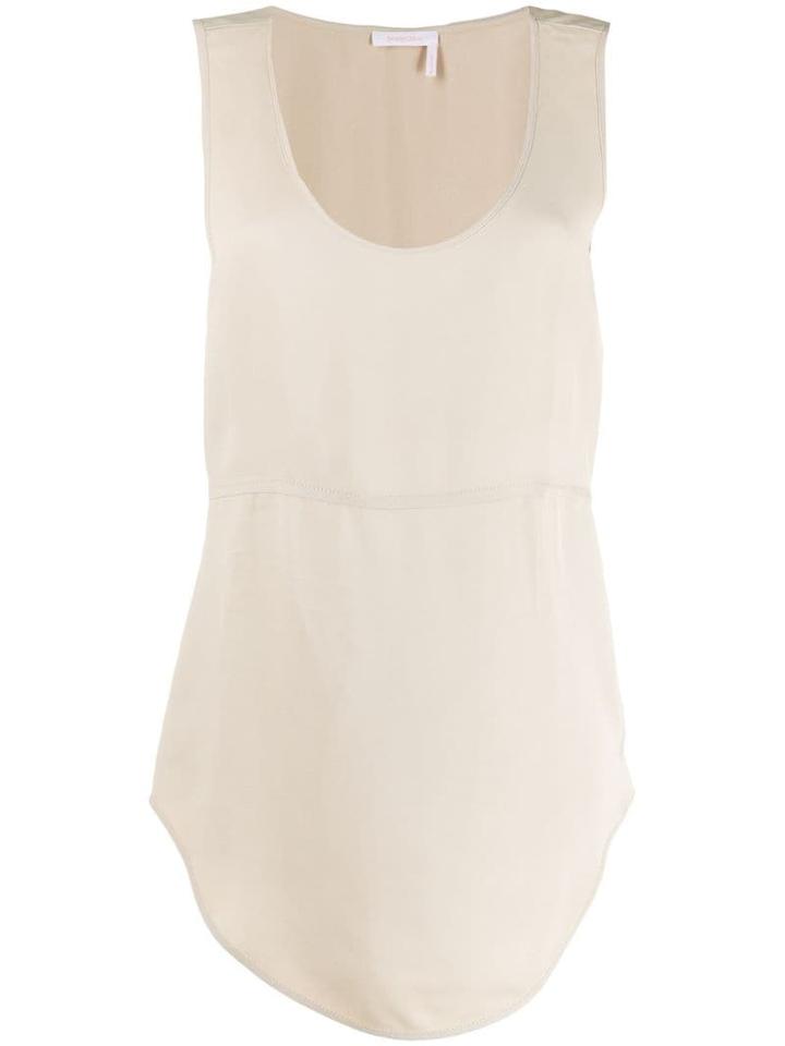 See By Chloé Panelled Tank Top - Neutrals