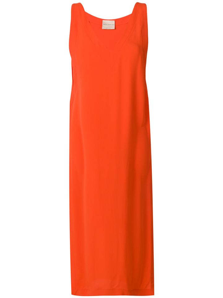 Erika Cavallini V-neck Dress - Yellow & Orange