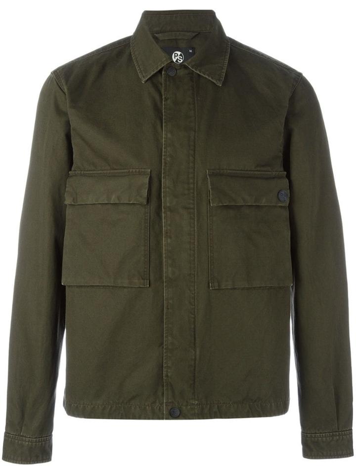 Ps By Paul Smith Double Pocket Field Jacket - Green