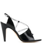 Givenchy Asymmetric Slingback Strap Sandals - Black
