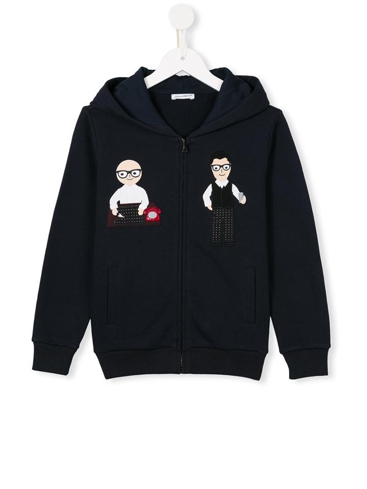 Dolce & Gabbana Kids Designer's Patch Hoodie