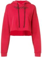 Adaptation Cropped Hoodie - Red