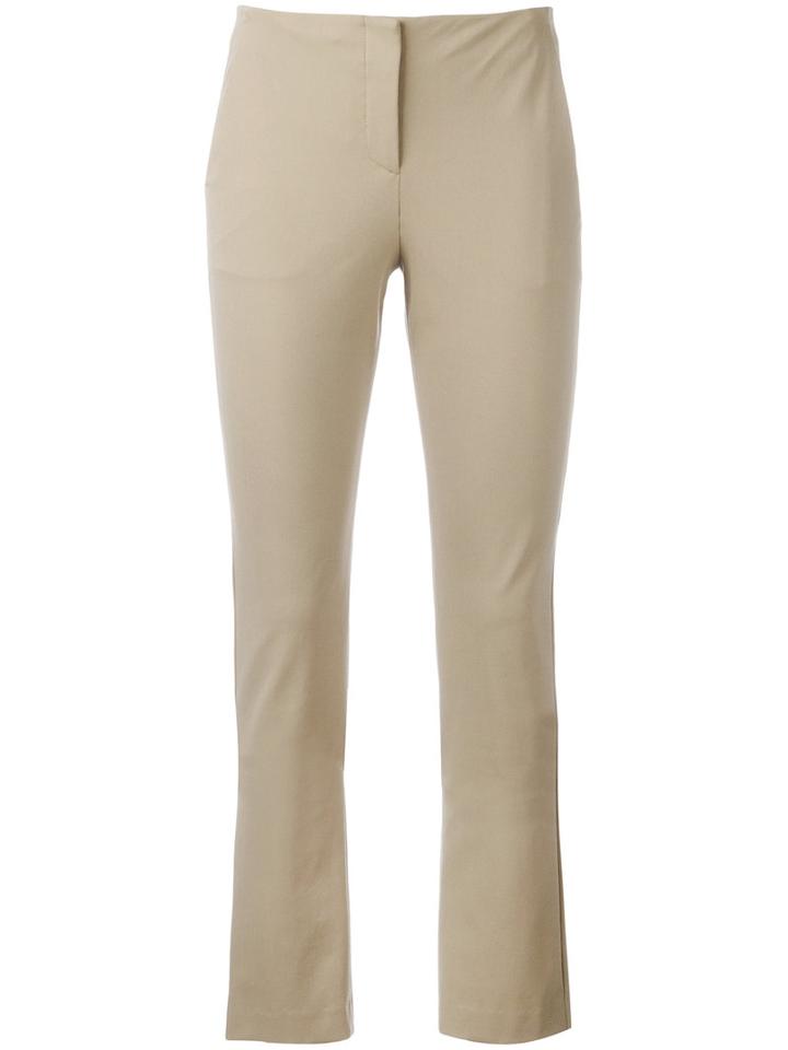 Theory Tennyson Skinny Trousers, Women's, Size: 2, Nude/neutrals, Cotton/nylon/polyester/spandex/elastane