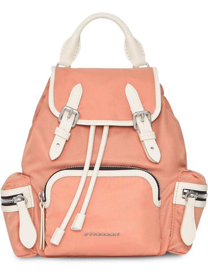 Burberry The Small Crossbody Rucksack In Nylon - Nude & Neutrals