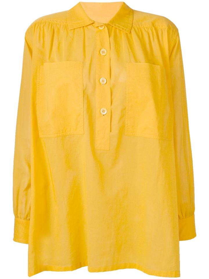 Yves Saint Laurent Vintage Loose Fit Shirt - Yellow