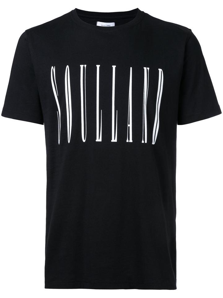 Soulland - Printed Logo T-shirt - Men - Cotton - L, Black, Cotton