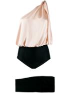 Pinko One Shoulder All In One