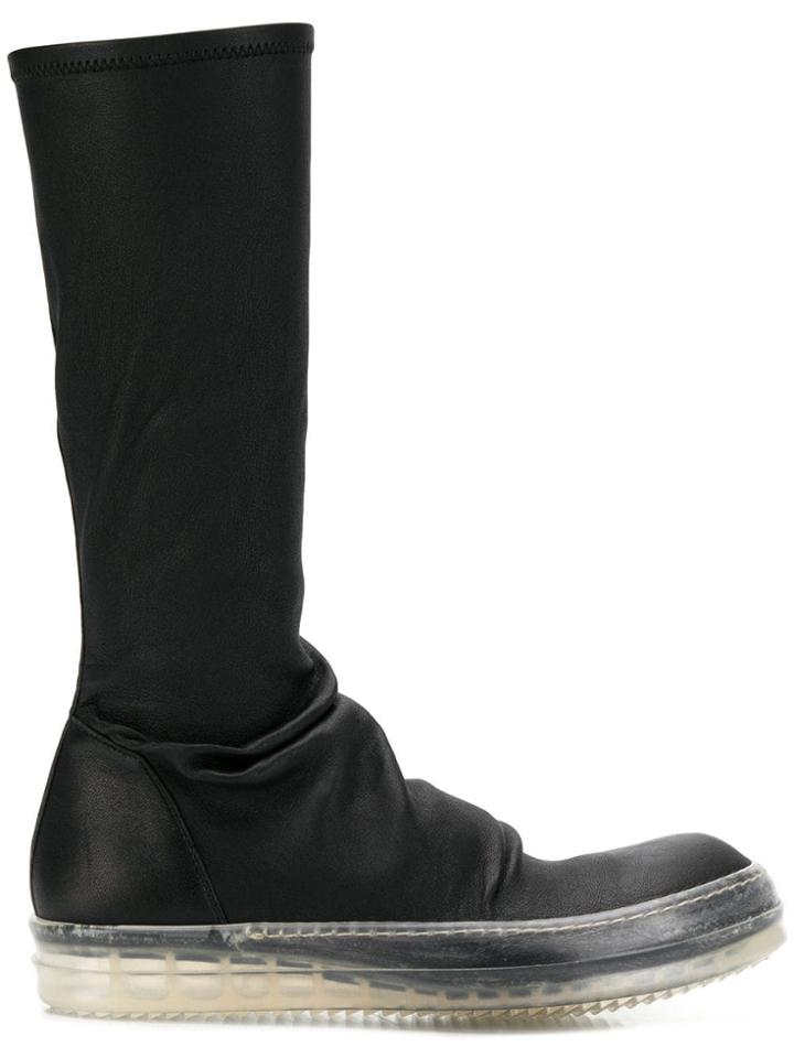Rick Owens 'no Cap' Ankle Boots - Black