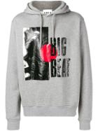 Amen Big Beat Graphic Print Hoodie - Grey