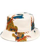 Kirin Printed Bucket Hat - White