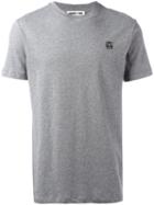 Mcq Alexander Mcqueen Logo Patch T-shirt, Men's, Size: Large, Grey, Cotton