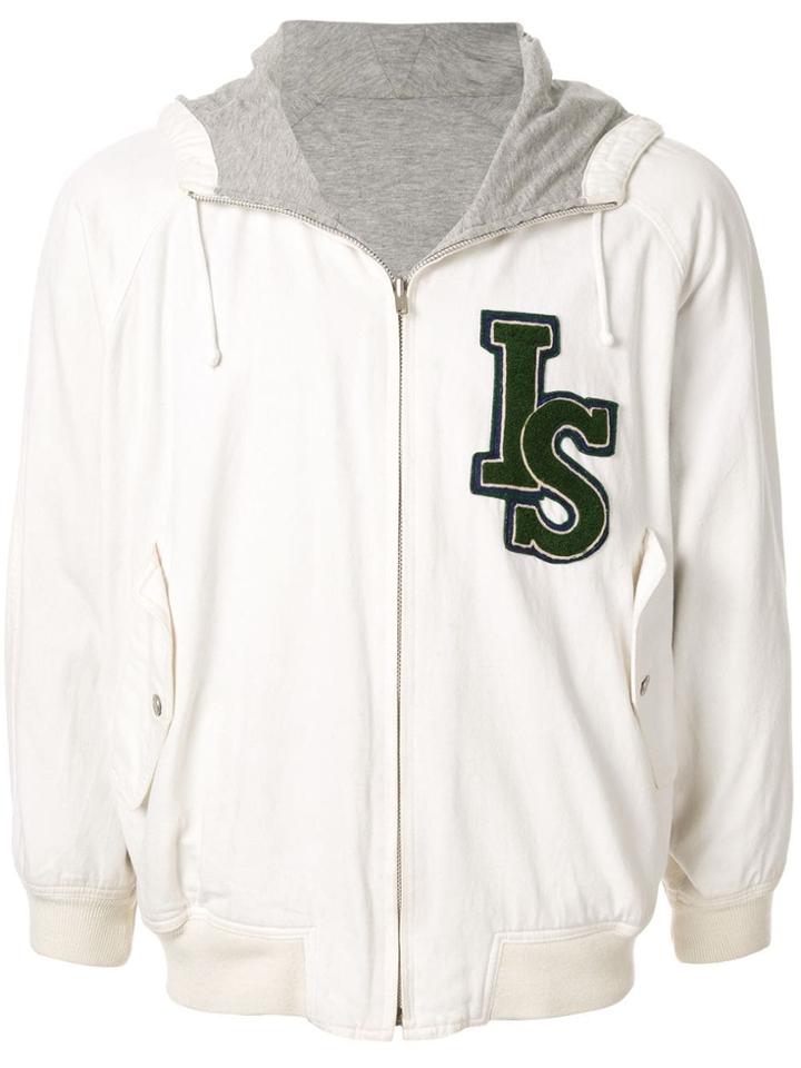 Issey Miyake Pre-owned 1980's Sports Line Logo Reversible Hoodie -