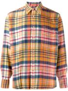 Emanuel Ungaro Pre-owned 1990's Flannel Plaid Shirt - Orange