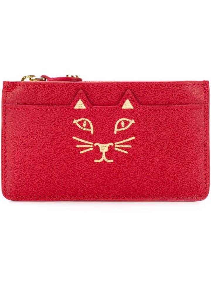 Charlotte Olympia 'feline' Purse - Red