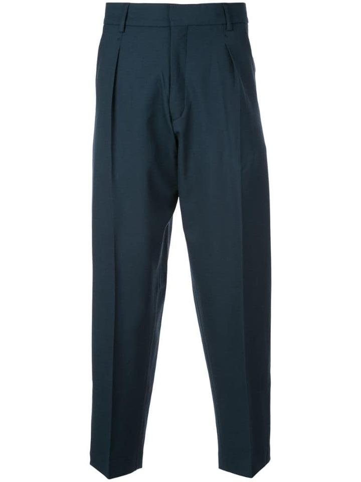 Second/layer Loose Fit Tailored Trousers - Blue