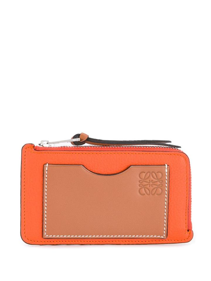 Loewe Embossed Logo Cardholder - Orange