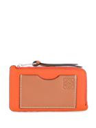 Loewe Embossed Logo Cardholder - Orange