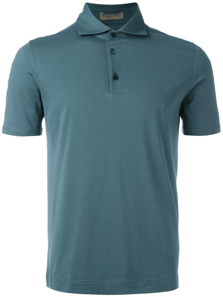 Cruciani Classic Polo Shirt, Men's, Size: 56, Green, Cotton/spandex/elastane