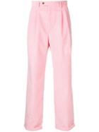 Msgm Wide Corduroy Trousers - Pink