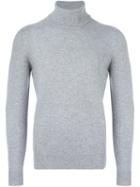 Brunello Cucinelli Roll Neck Jumper, Men's, Size: 46, Grey, Silk/cashmere/virgin Wool