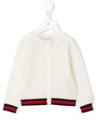 Gucci Kids Buttoned Cardigan, Girl's, Size: 18-24 Mth, White