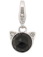 Karl Lagerfeld Rose Cut Choupette Necklace Charm - Silver