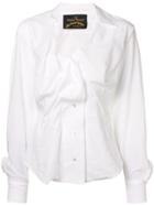 Vivienne Westwood Anglomania Deconstructed Shirt Blouse - White