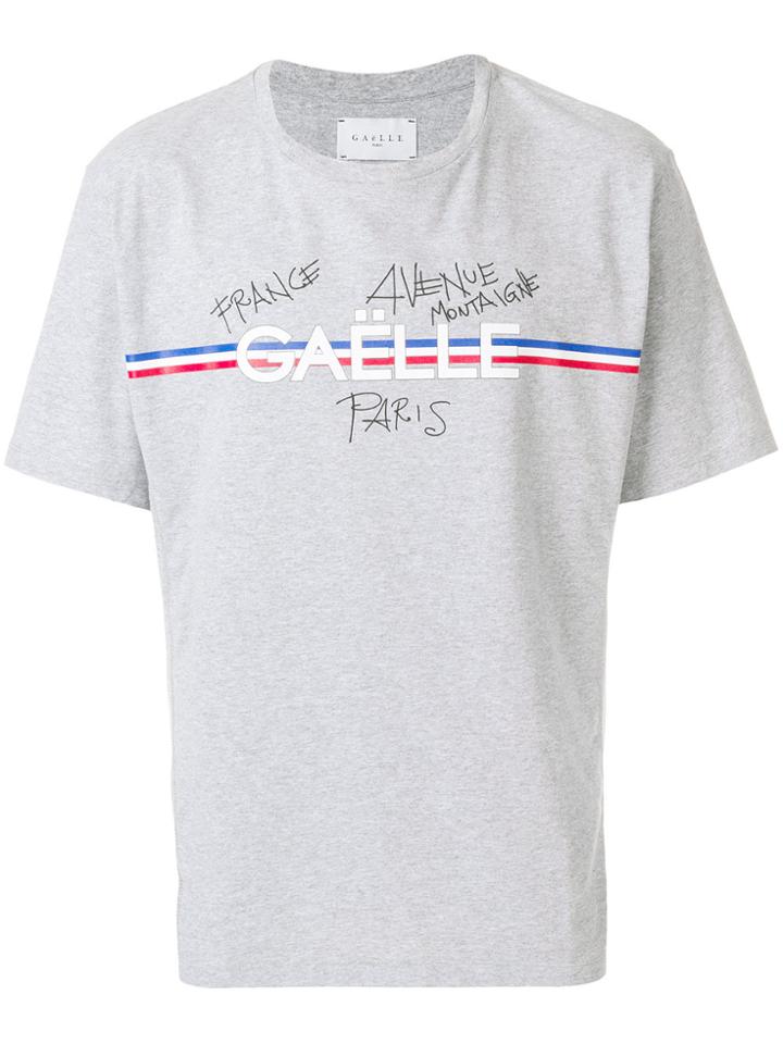 Gaelle Bonheur Logo Print T-shirt - Grey