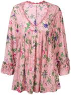 Anjuna Deep V-neck Dress - Pink