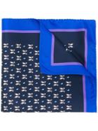 Etro Penguin Print Bow Tie - Blue