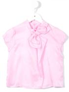 Valmax Kids - Bow Detail Blouse - Kids - Silk/cotton - 4 Yrs, Pink/purple