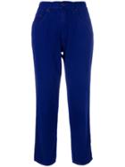 Moschino Vintage High-waist Cropped Jeans - Blue