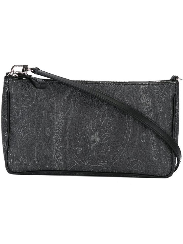 Etro Paisley Shoulder Bag, Women's, Black